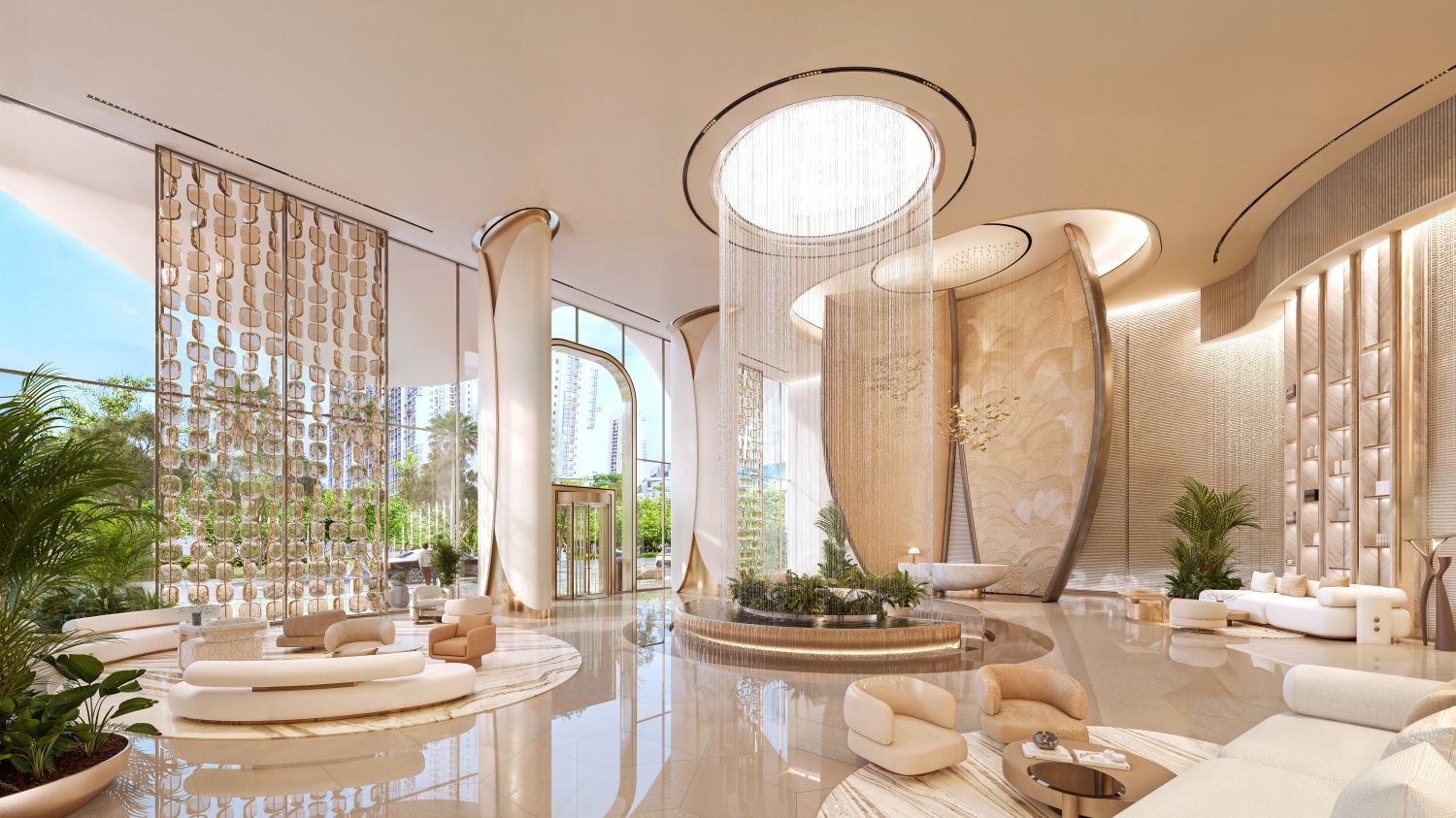 Breez by Danube: 2 Bedroom Apartment + Pool - Luxury Seafront Living