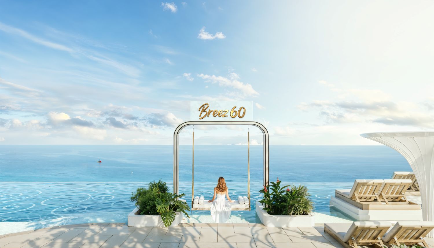 Breez by Danube: 2 Bedroom Apartment + Pool - Luxury Seafront Living