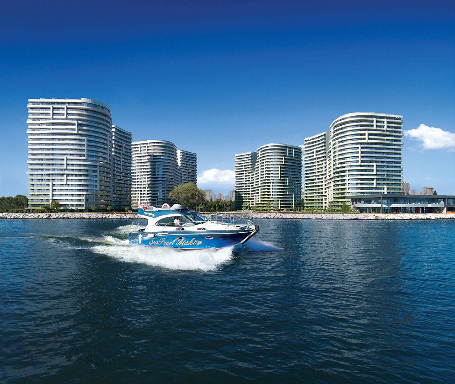 SeaPearl Ataköy: Роскошная квартира 3,5+1 на первой линии моря - Подходит для гражданства