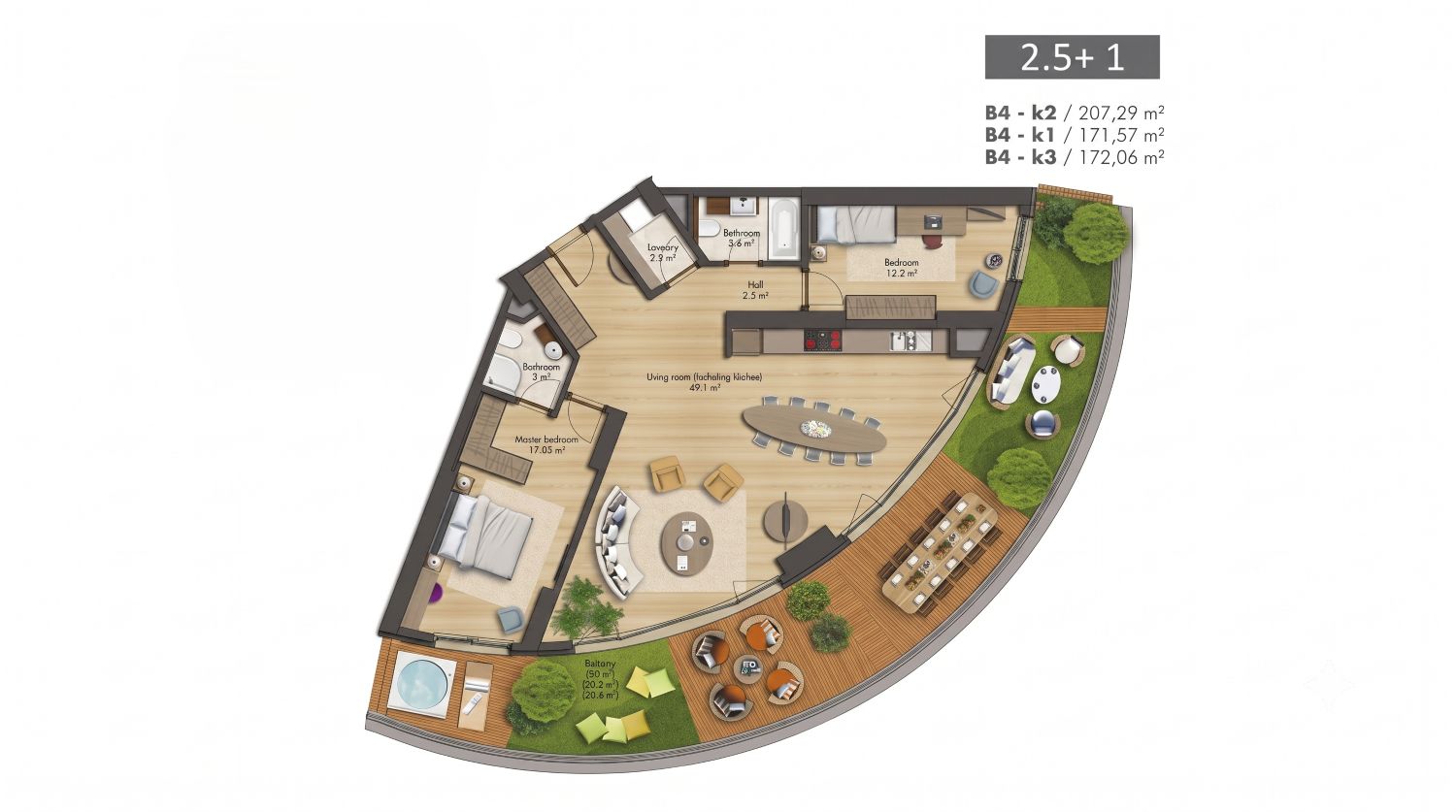 SeaPearl Atakoy: Luxury 2,5+1 Seafront Apartment - Suitable for Citizenship