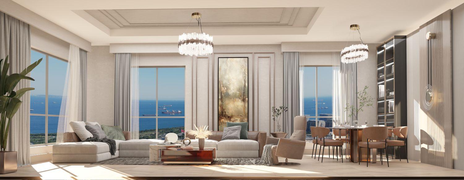 CE LA VI Crowne: Luxury 3.5+1 Apartment - Suitable for Citizenship