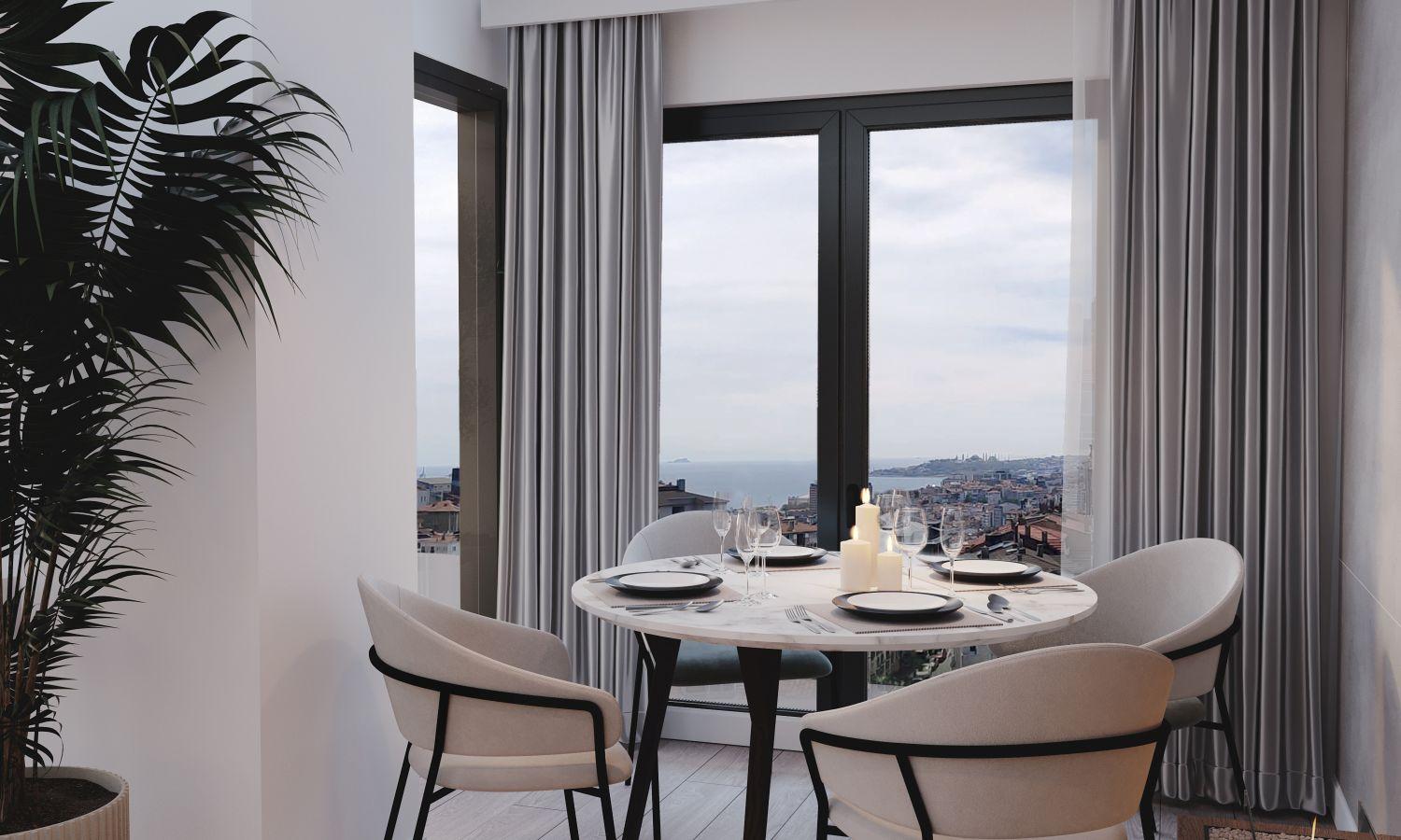 Bosphorus Beşiktaş: Luxury 3+1 Ready - Suitable for Citizenship