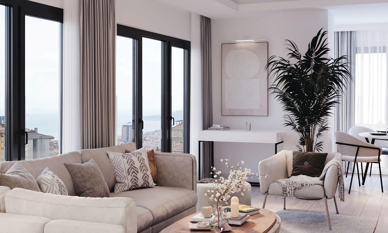 Bosphorus Beşiktaş: Luxury 3+1 Ready - Suitable for Citizenship