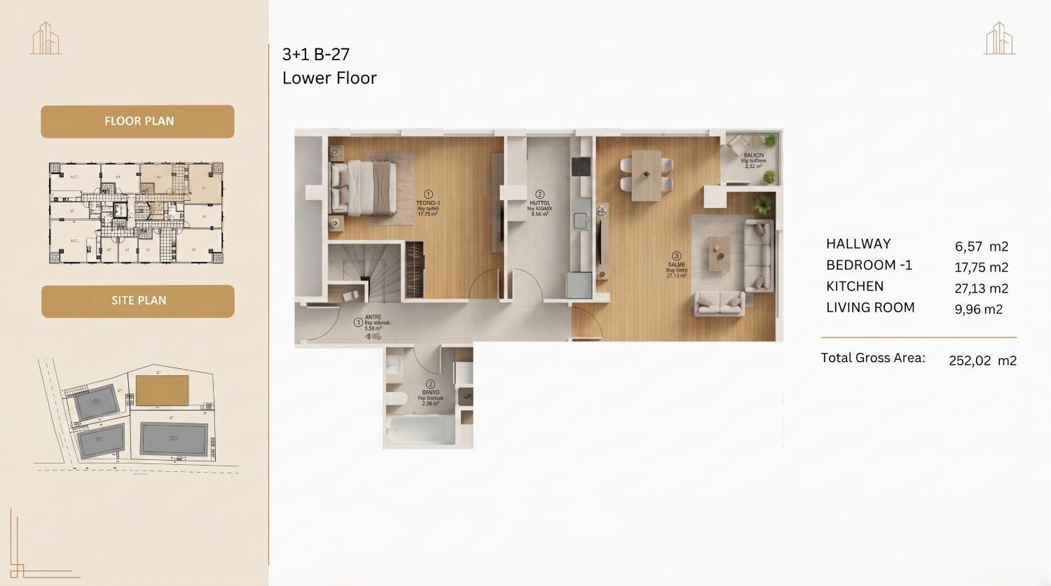 Bosphorus Beşiktaş: Luxury 3+1 Ready - Suitable for Citizenship