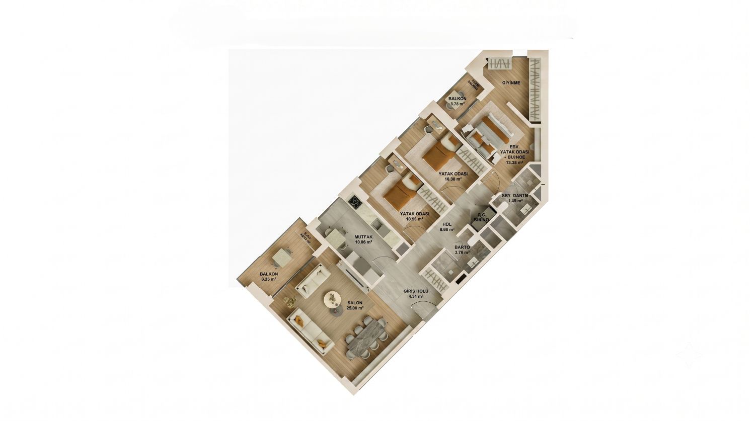 Ataşehir 173: Luxury 3+1 Apartment - Suitable for Citizenship