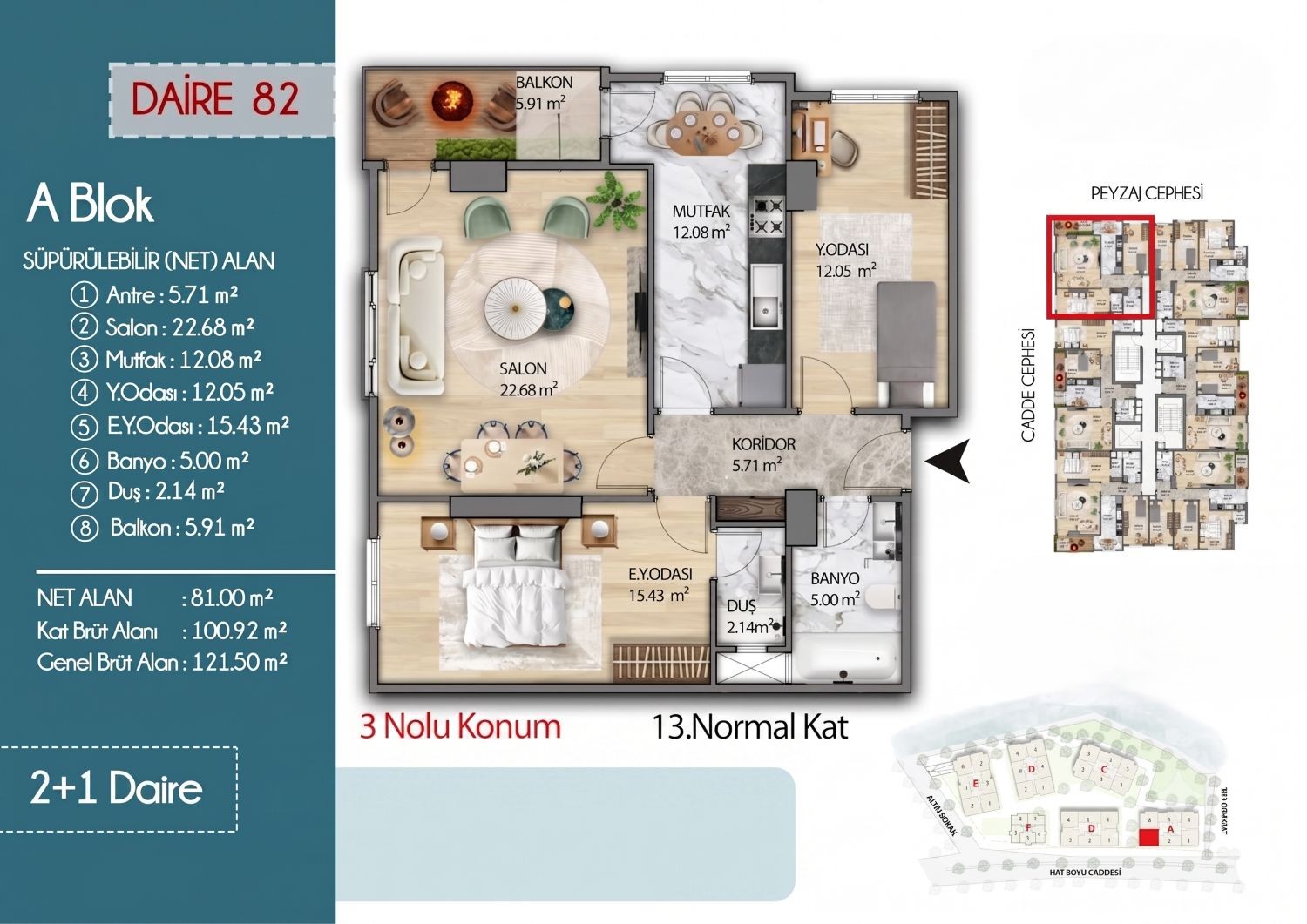 Yalı 360: 2 Units of 2+1 Apartments - Suitable for Citizenship