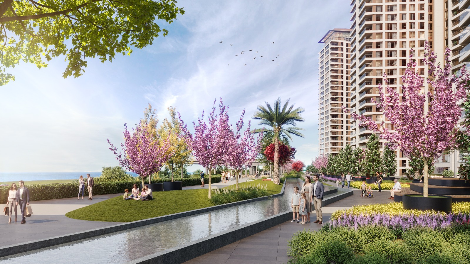 Peron Istanbul: Роскошная квартира 3+1 с видом на море - Подходит для гражданства