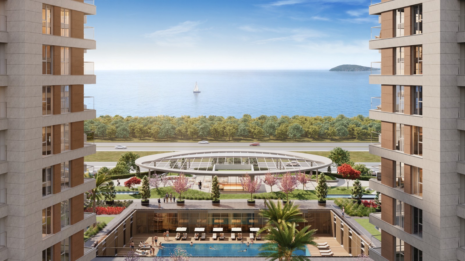 Peron Istanbul: Роскошная квартира 3+1 с видом на море - Подходит для гражданства