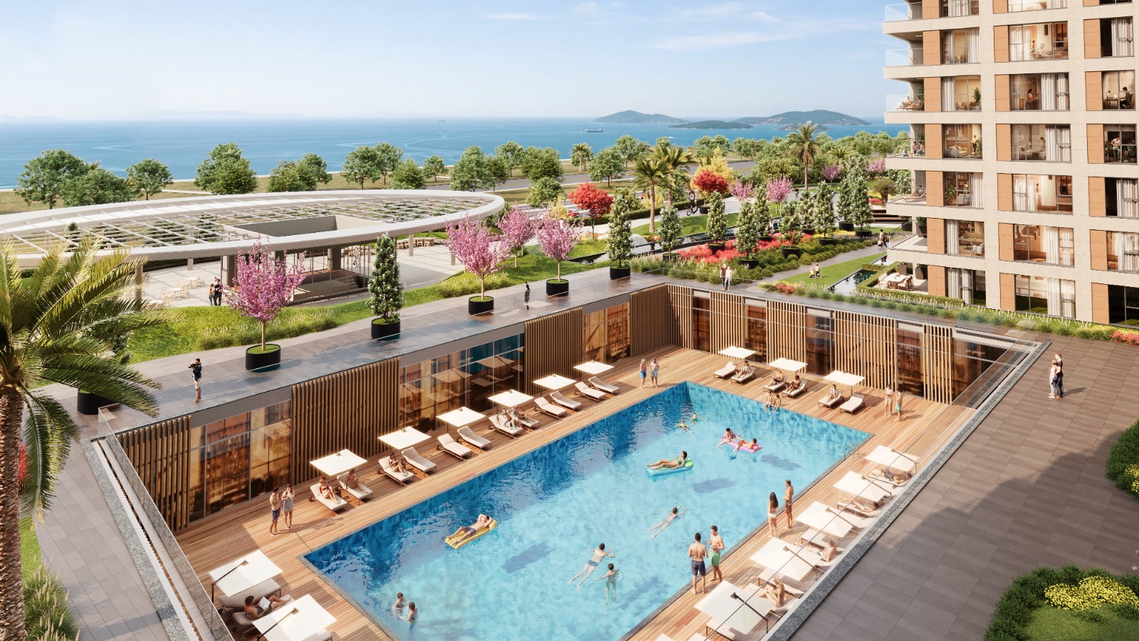 Peron Istanbul: Роскошная квартира 3+1 с видом на море - Подходит для гражданства