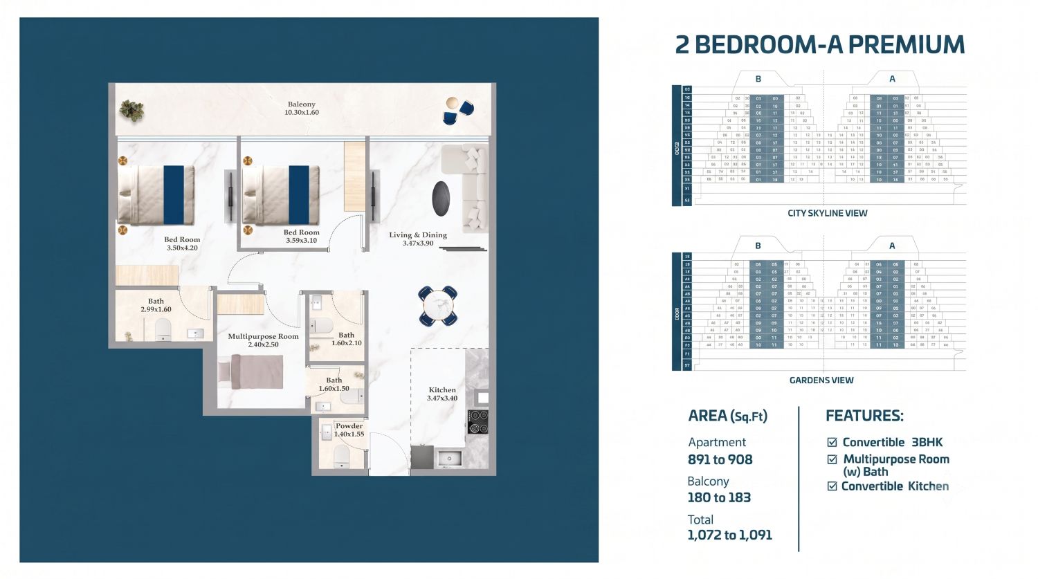 Sparklz by Danube - 2 Bedroom Apartment - Al Furjan Opportunity