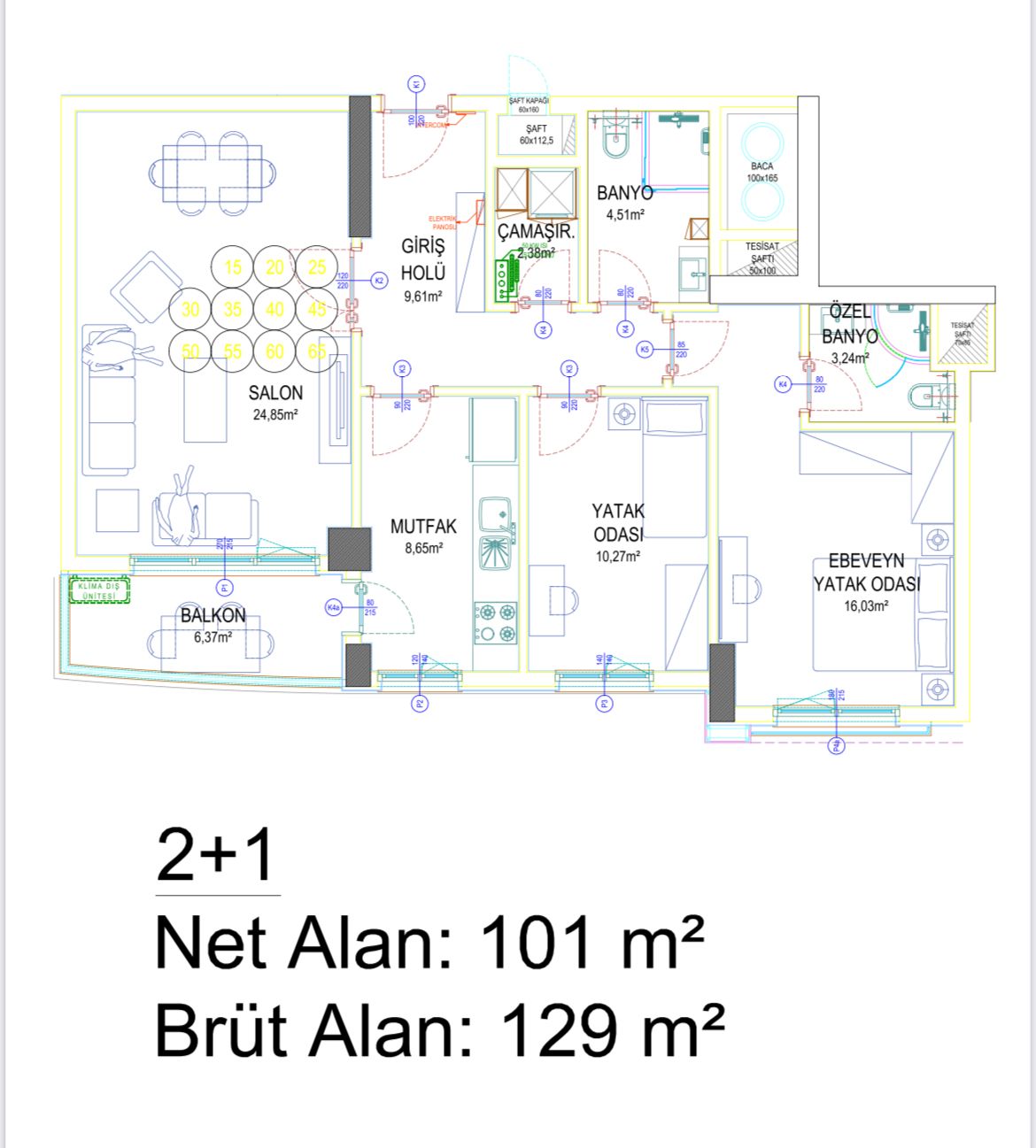 2 Bedroom Apartment with Amazing Bosphorus view in Bahçeşehir
