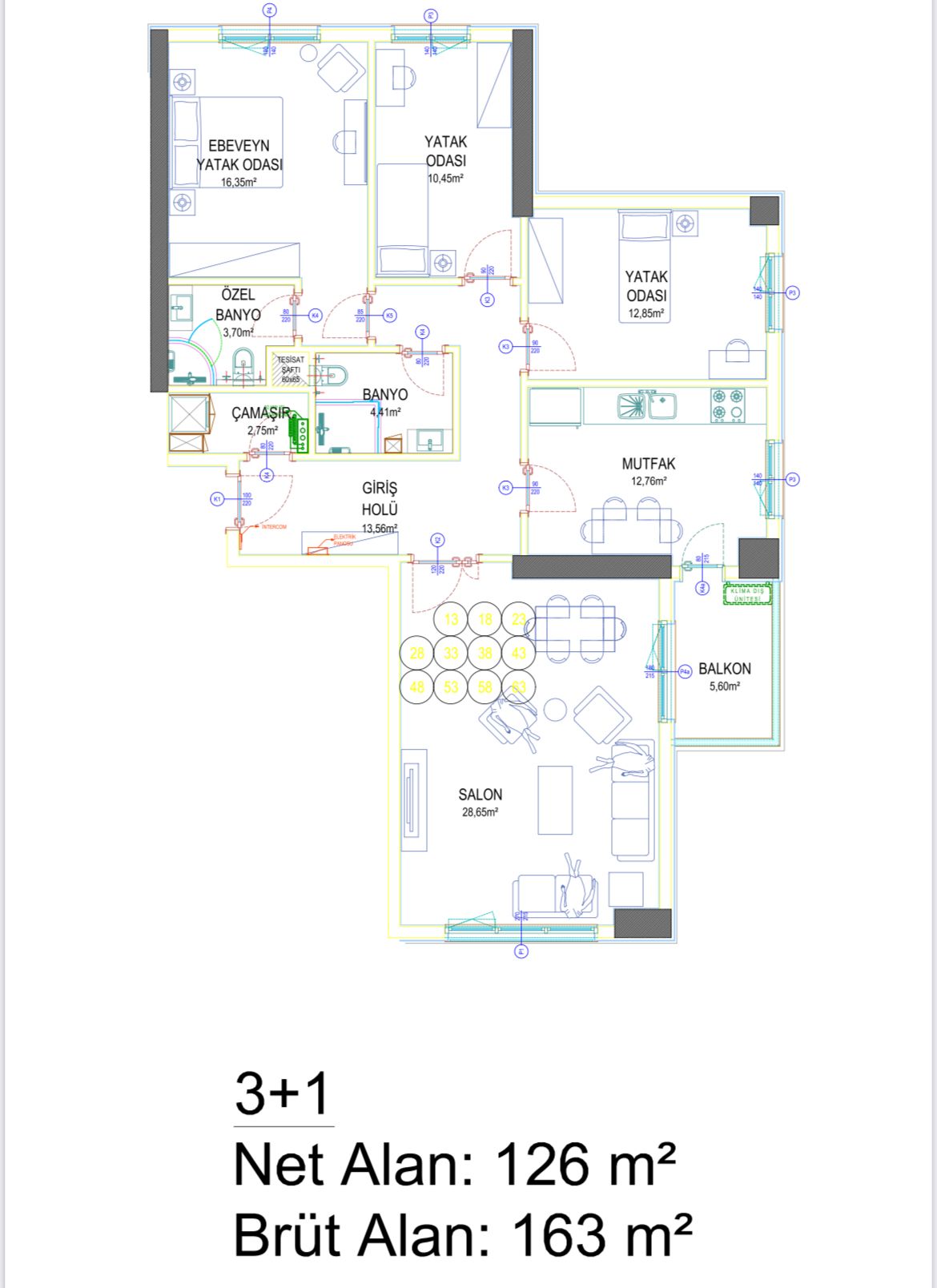 3 Bedroom Apartment with Amazing Bosphorus view in Bahçeşehir