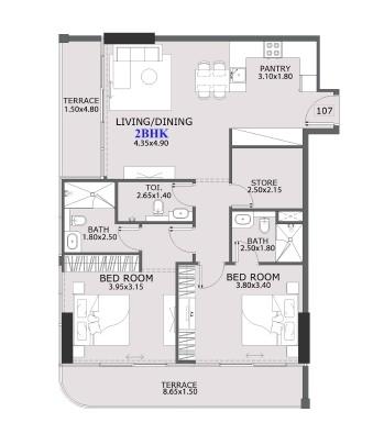 Provenza Residences - 2 Bedroom + Store Room