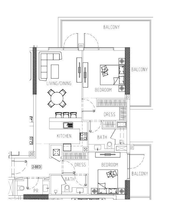 Riverside Views - 2 Bedroom Apartment