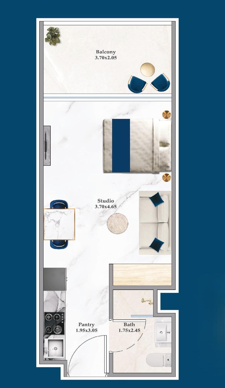 Serenz by Danube - Studio - 50-Storey Fully Furnished Luxury Residence Project in JVC