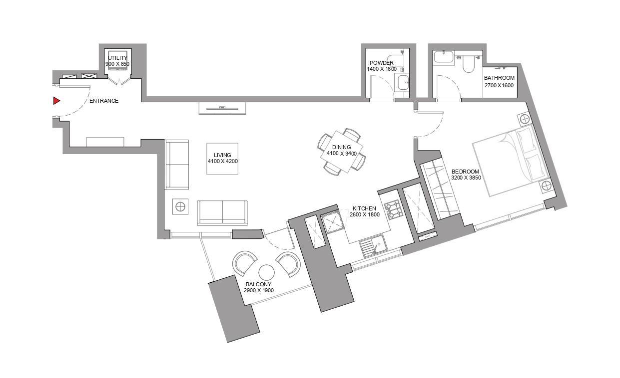 Sobha Skyscape Avenue - 1 Bedroom Apartment - Unique Luxury Residences in Sobha Hartland II