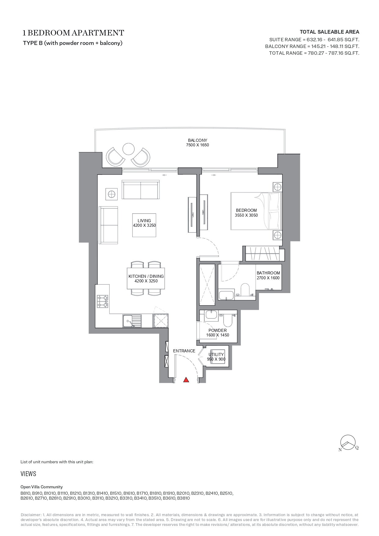 Sobha Skyscape Avenue - 1 Bedroom Apartment