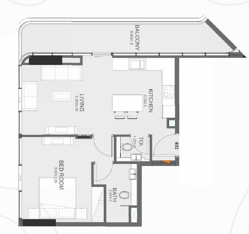 Floarea Oasis - 1 Bedroom Apartment