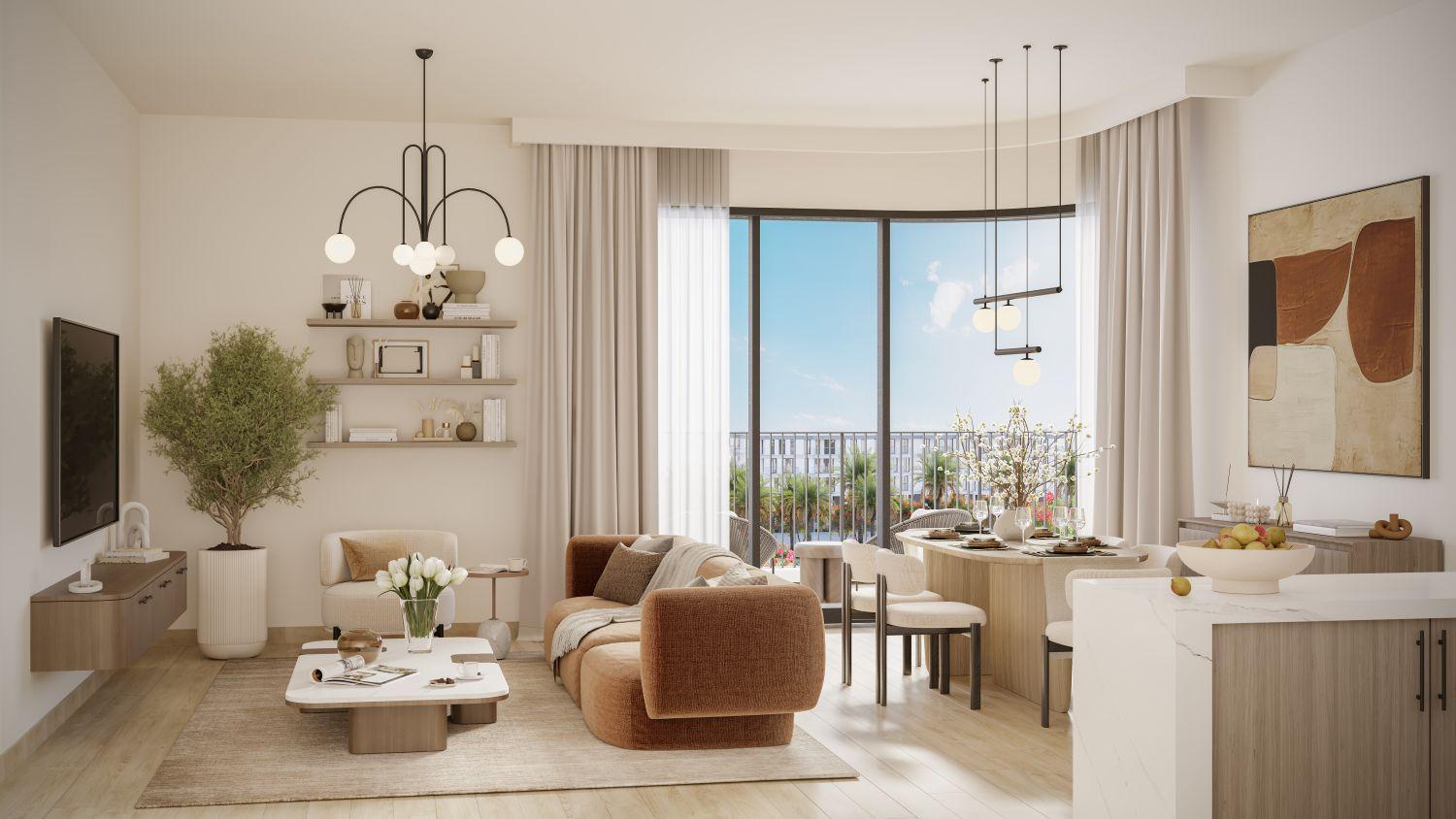The Baltimore – 3 Odalı Daire – Town Square’de Modern Daireler