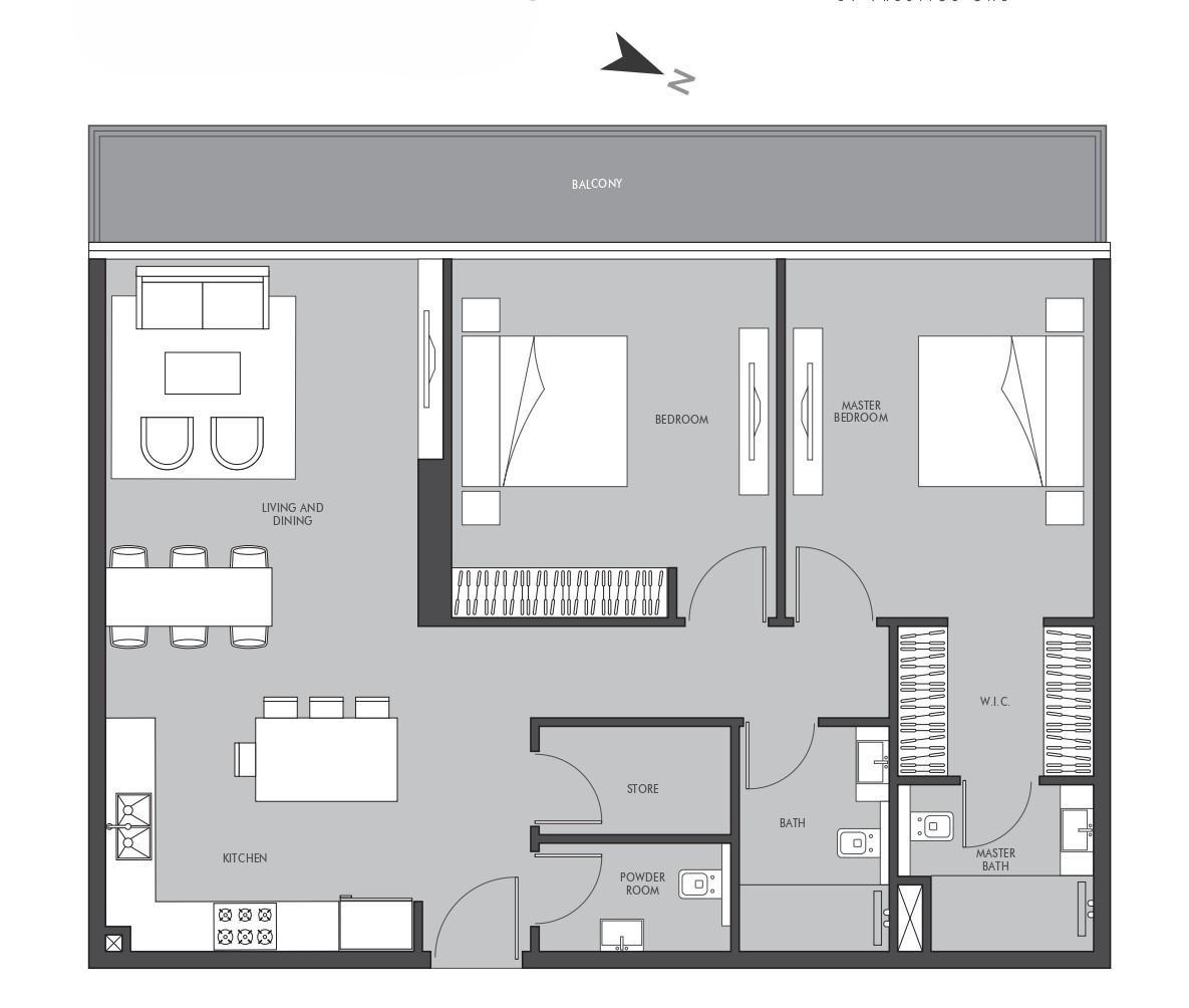The Place by Prestige One - 2 Bedroom Apartment - Luxury Living in Dubai Sports City