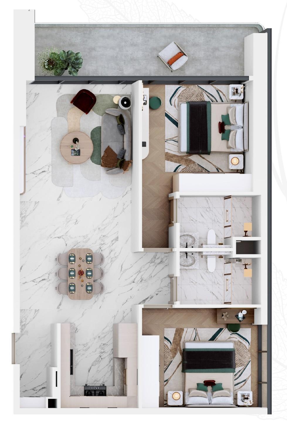 VEGA Residences - 2 Bedroom Apartment